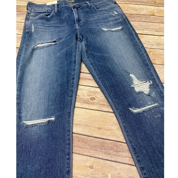 AGOLDE Sophie High Rise Distressed Skinny Jeans CANNES Size 31 - Picture 9 of 12